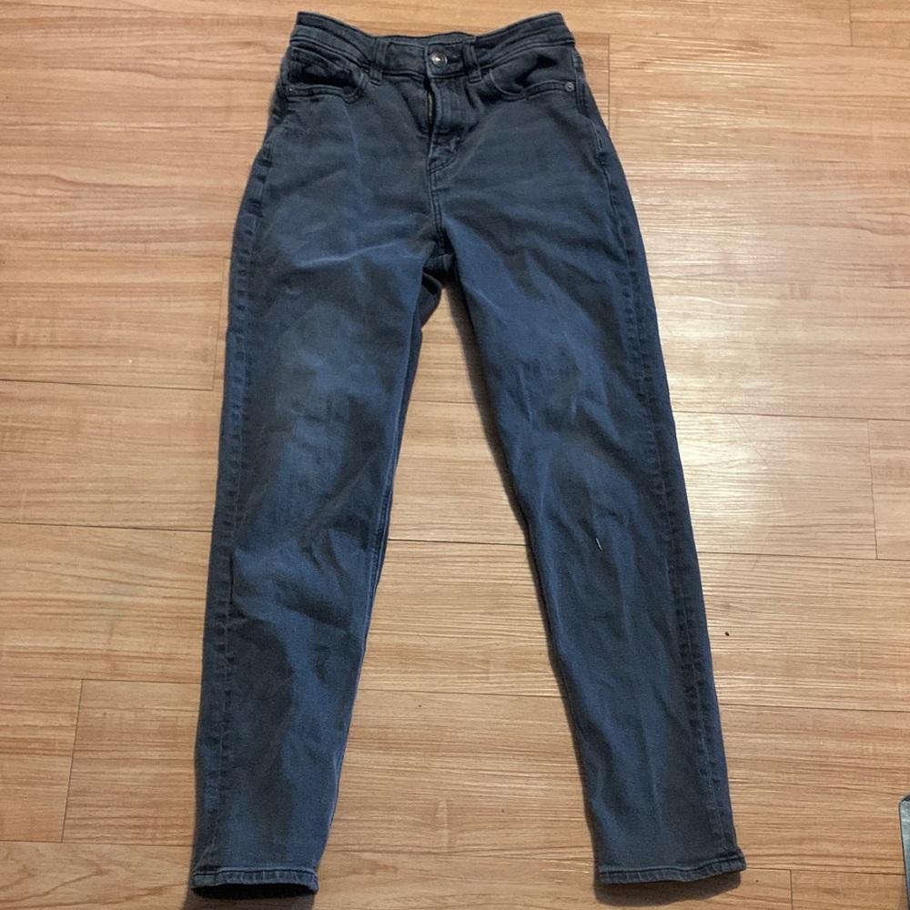 American Eagle Outfitters Dark Gray High Rise Mom Jean